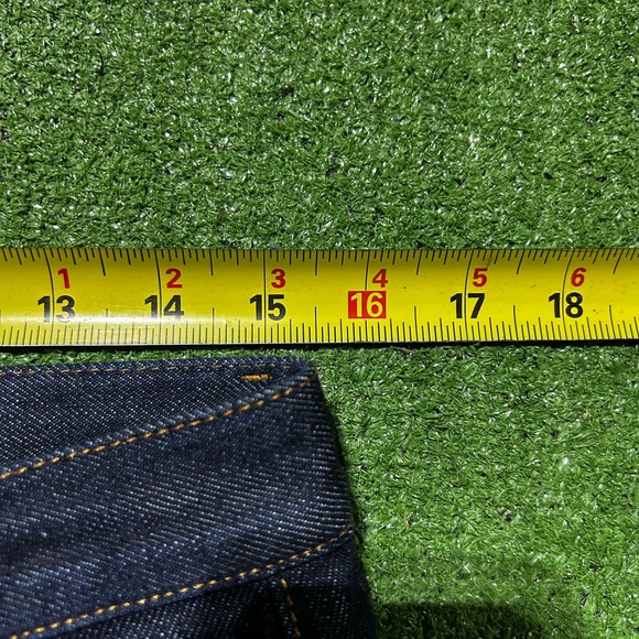 ASKET Jeans Men’s The Raw Denim Jeans 31x30 Blue Organic Cotton Made In Italy - Picture 6 of 9